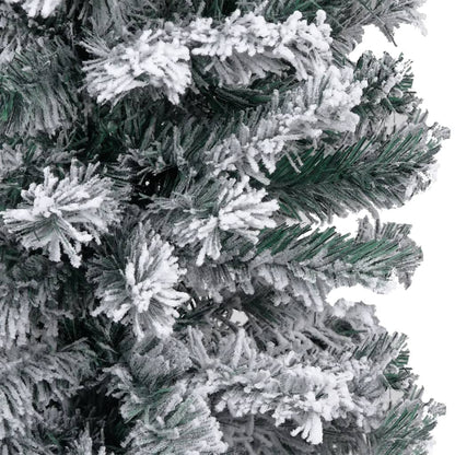Artificial Christmas Tree Green with white flocked snow PVC, Steel