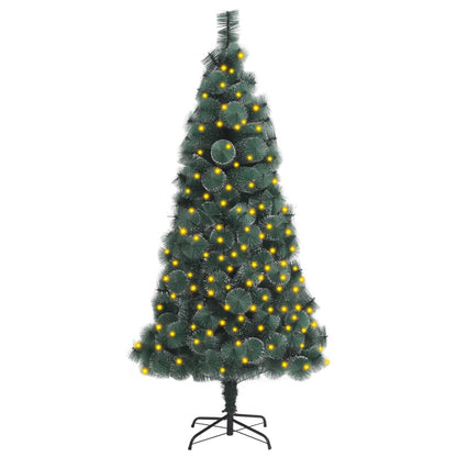 Artificial Christmas Tree Green with white tips PET, steel