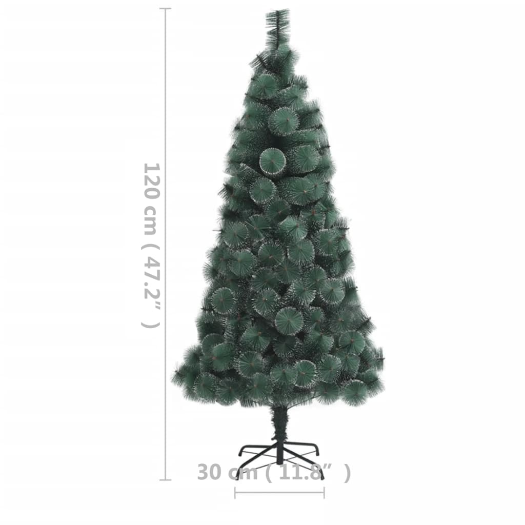 Artificial Christmas Tree Green with white tips PET, steel