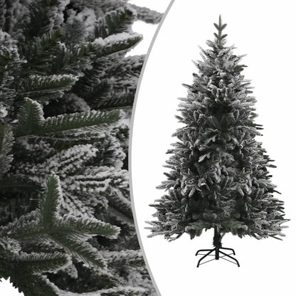 Artificial Christmas Tree Green with White Snow Flock