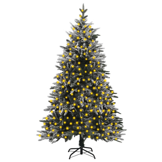 Artificial Christmas Tree Green, White PVC, PE, Steel Large