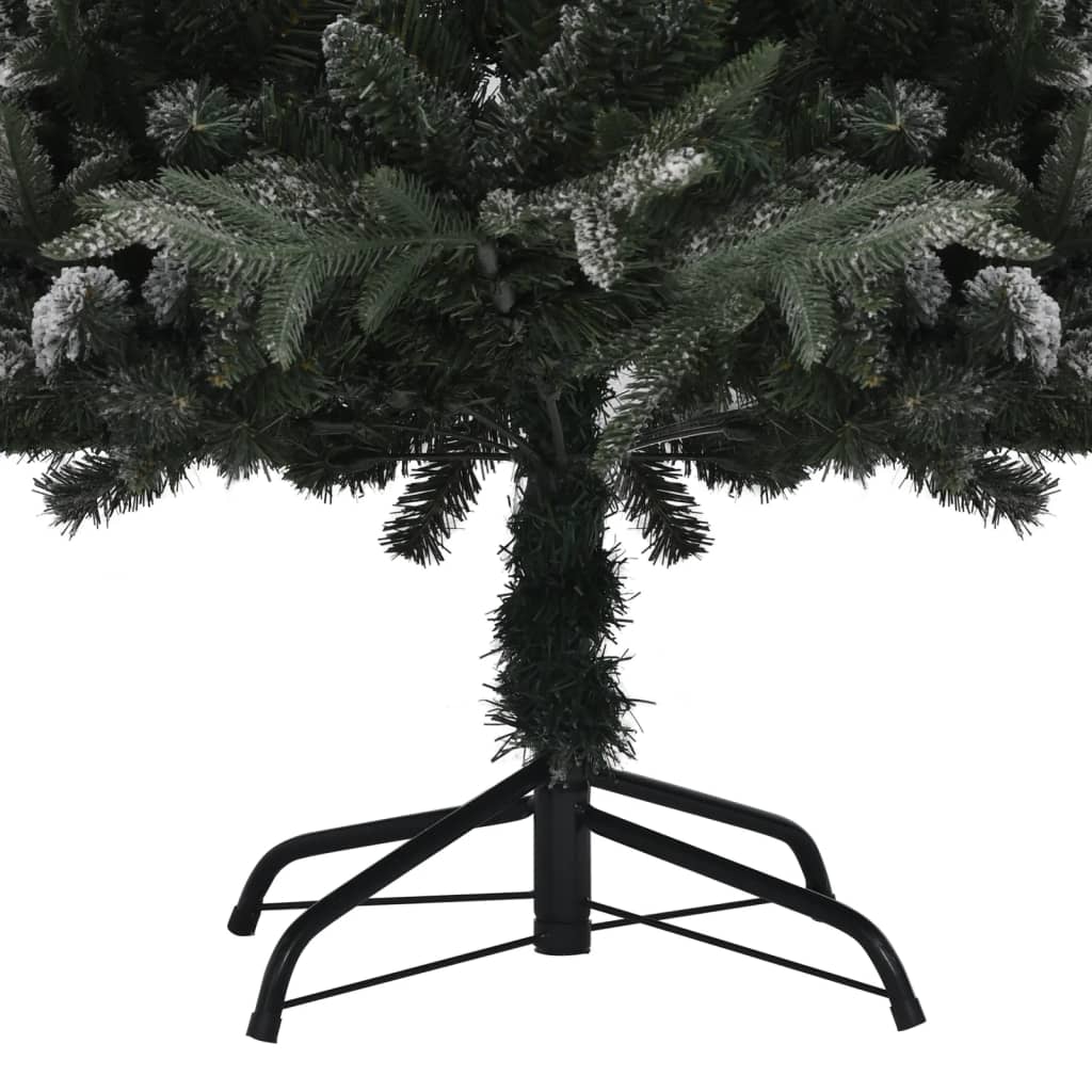 Artificial Christmas Tree Green, White PVC, PE, Steel Large
