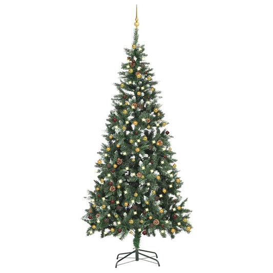 Christmas Tree Green and White PVC, Iron, Plastic Large