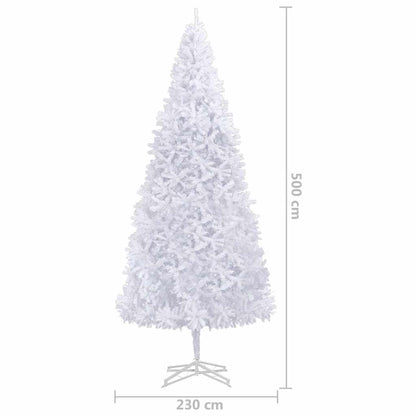 Artificial Pre-lit Christmas Tree with Ball Set 196.9" White