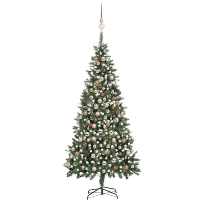 Christmas Tree Green and white PVC 82.7 in Decorative Inlays