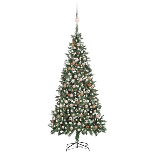 Christmas Tree Green and white PVC 82.7 in Decorative Inlays