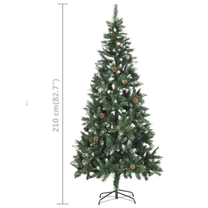 Christmas Tree Green and white PVC 82.7 in Decorative Inlays