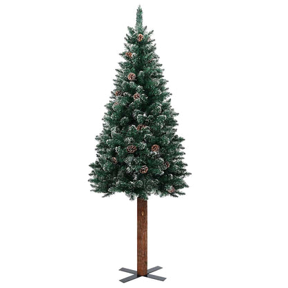 Slim Pre-lit Christmas Tree with Ball Set Green 70.9"