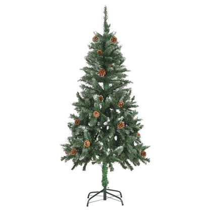 Artificial Pre-lit Christmas Tree with Ball Set Pine Cones 59.1"