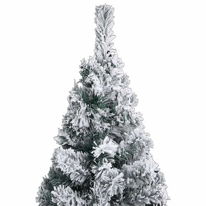 Artificial Christmas Tree Green with white flocked snow PVC, Steel