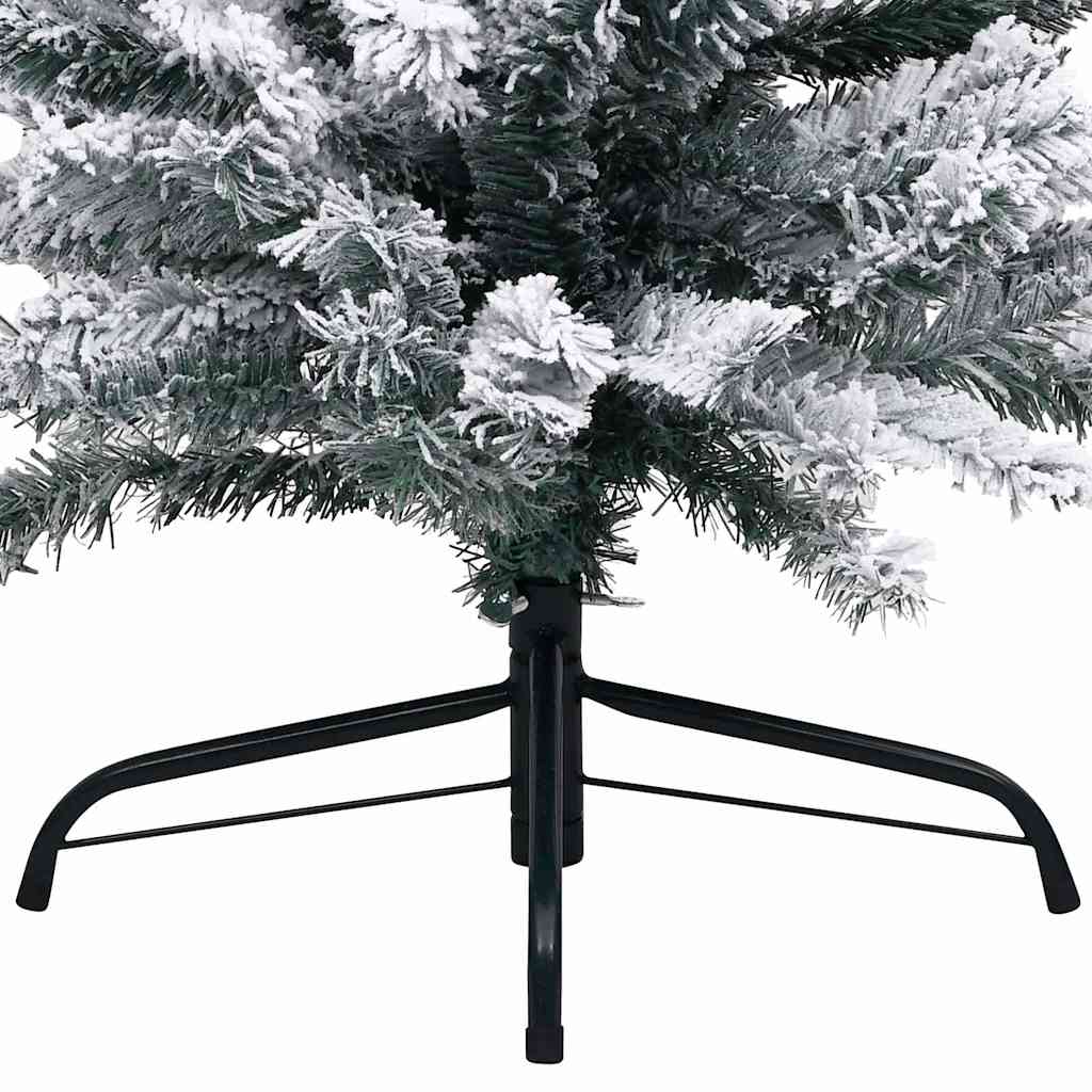 Slim Artificial Pre-lit Christmas Tree with Ball Set Green 82.7"
