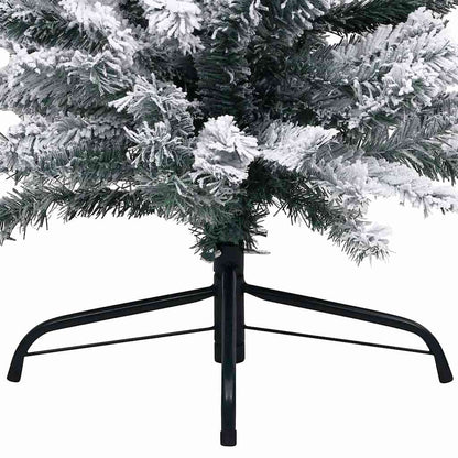 Slim Artificial Pre-lit Christmas Tree with Ball Set Green 82.7"