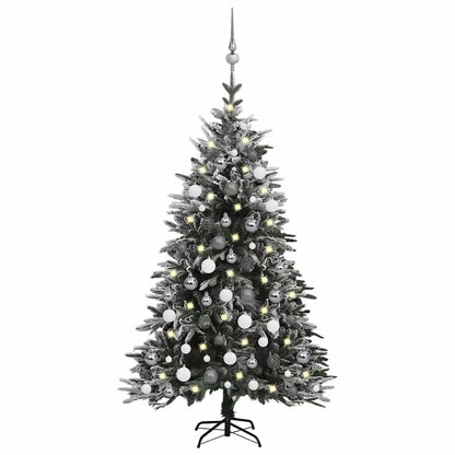 Artificial Christmas Tree Green, white PVC, PE, Steel Medium