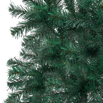 Corner Artificial Pre-lit Christmas Tree Green 70.9" PVC