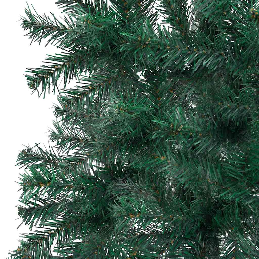 Artificial Christmas Tree Green PVC 82.7 in Decorative Inlays