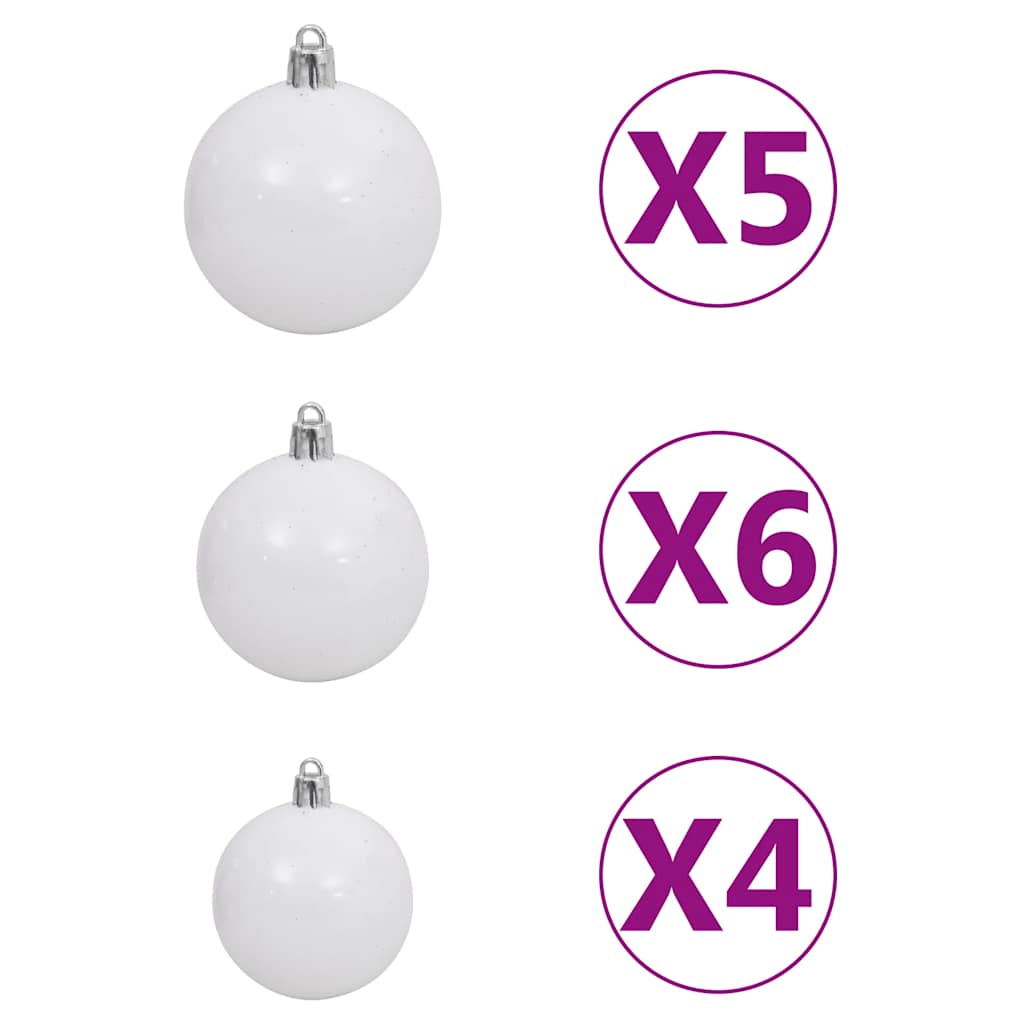Artificial Christmas Tree Green PVC 82.7 in Decorative Inlays
