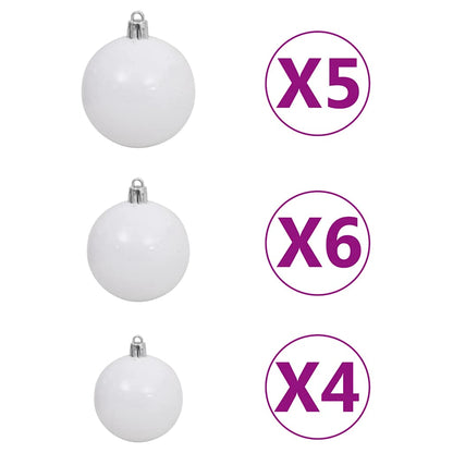 Artificial Christmas Tree Green PVC 82.7 in Decorative Inlays