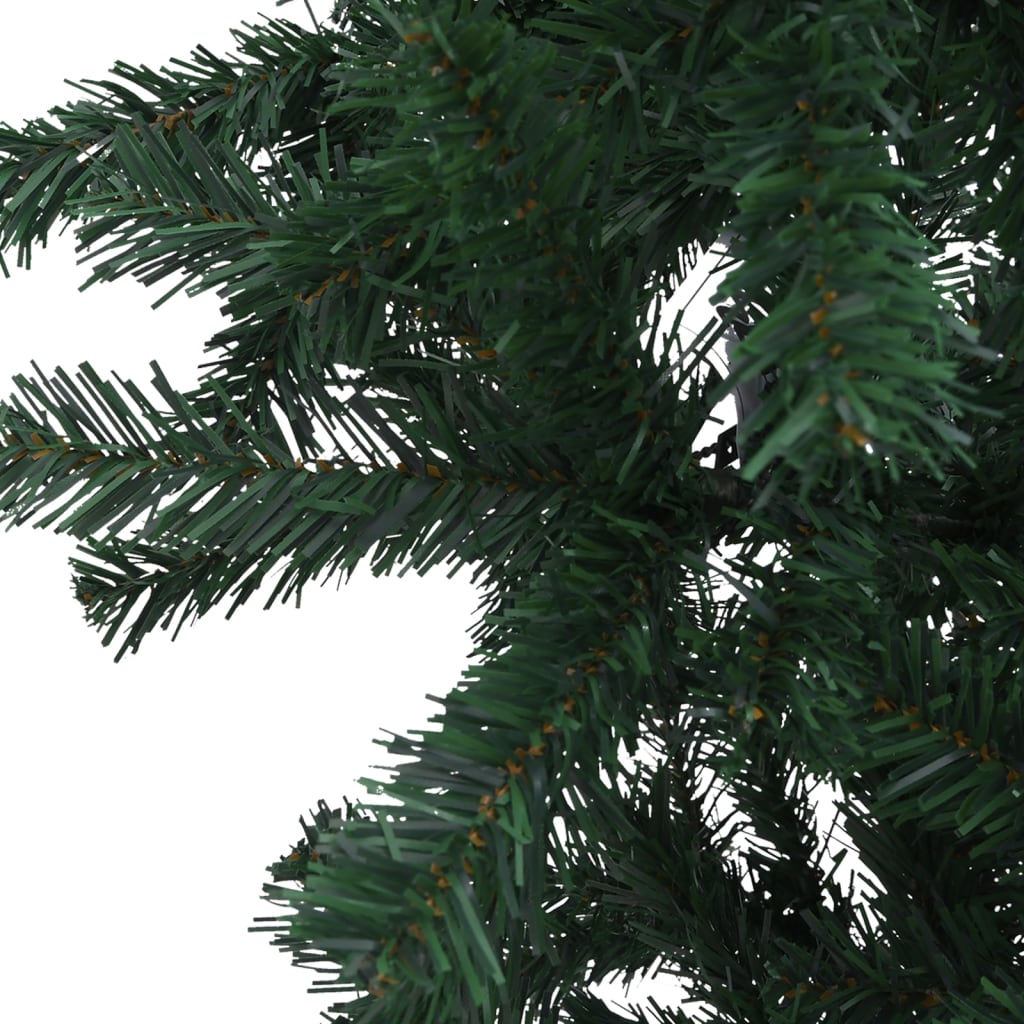 Upside-down Artificial Pre-lit Christmas Tree Green 94.5"