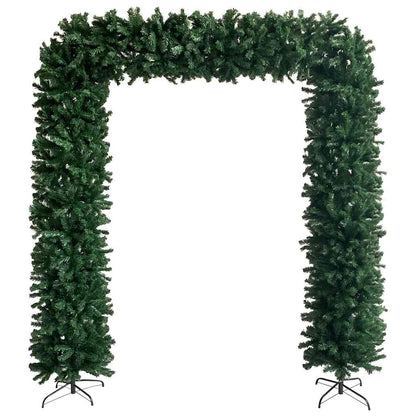 Christmas Tree Arch with LEDs&Ball Set Green 94.5"
