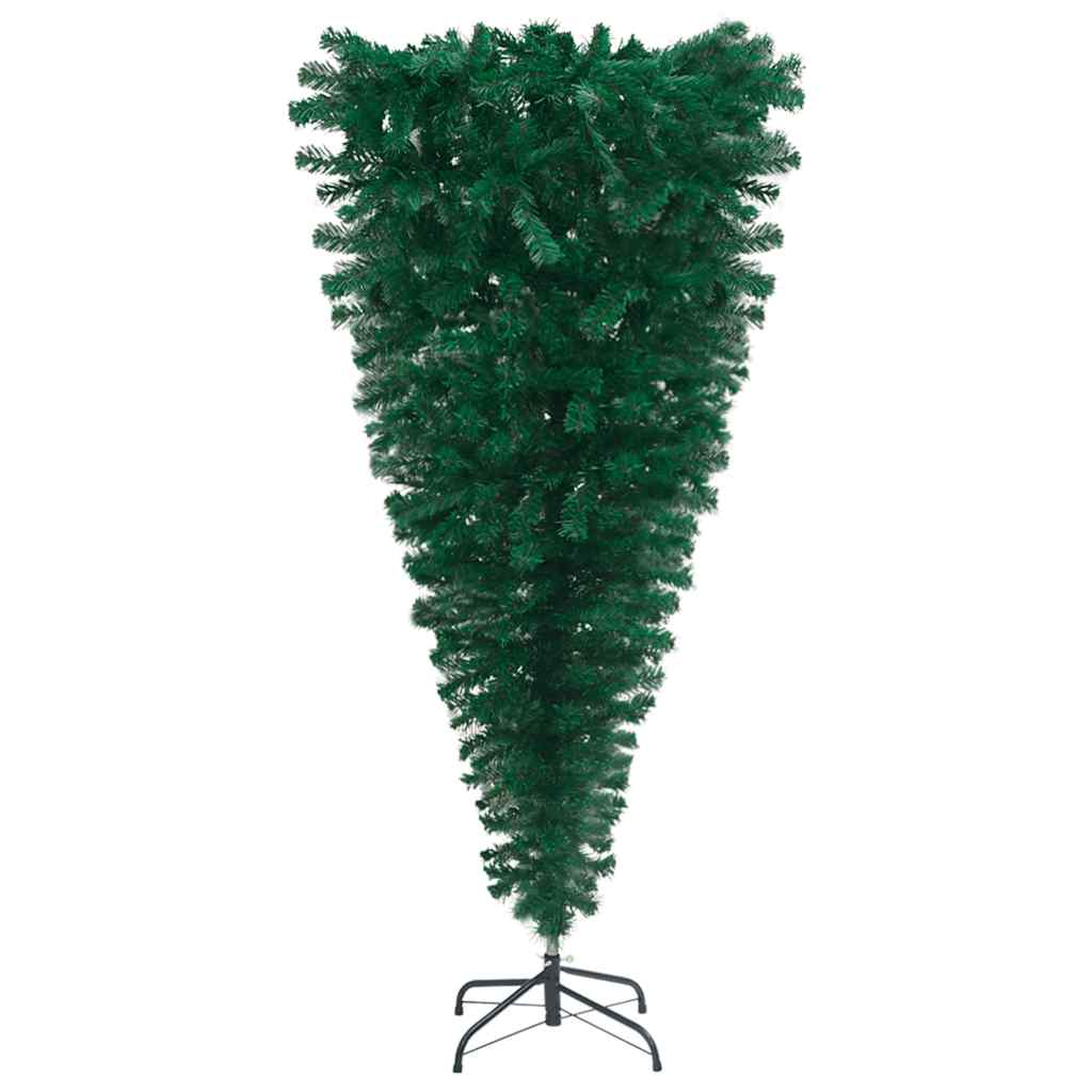Upside-down Artificial Pre-lit Christmas Tree with Ball Set 47.2"