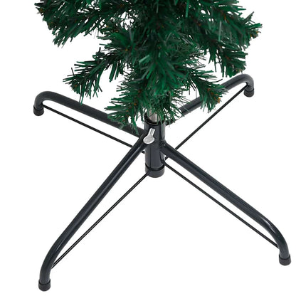 Upside-down Artificial Pre-lit Christmas Tree with Ball Set 47.2"