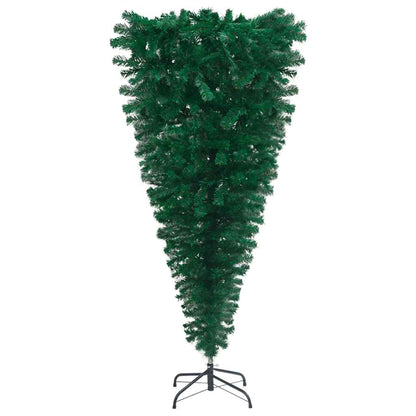 Upside-down Artificial Pre-lit Christmas Tree with Ball Set 82.7"