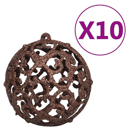 Upside-down Artificial Pre-lit Christmas Tree with Ball Set 82.7"