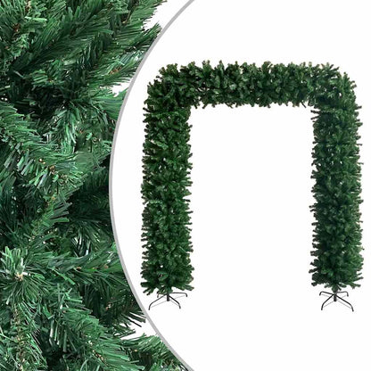 Christmas Tree Arch with LEDs&Ball Set Green 94.5"