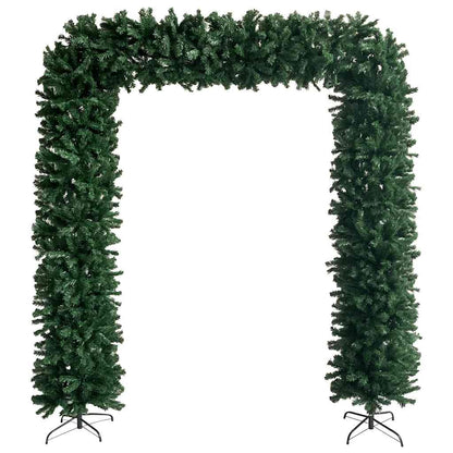 Christmas Tree Arch with LEDs&Ball Set Green 94.5"