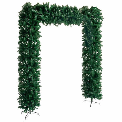 Christmas Tree Arch with LEDs&Ball Set Green 94.5"