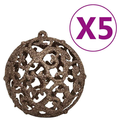 Upside-down Artificial Pre-lit Christmas Tree with Ball Set 47.2"
