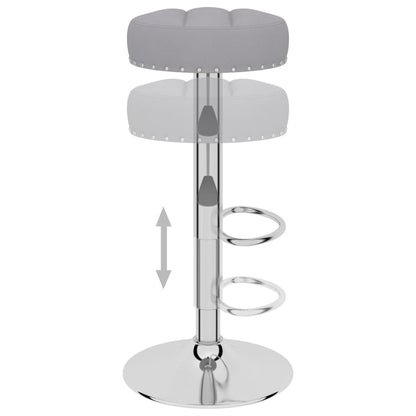 Bar Stool Set of 2 Grey