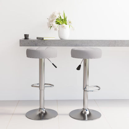 Bar Stool Set of 2 Grey