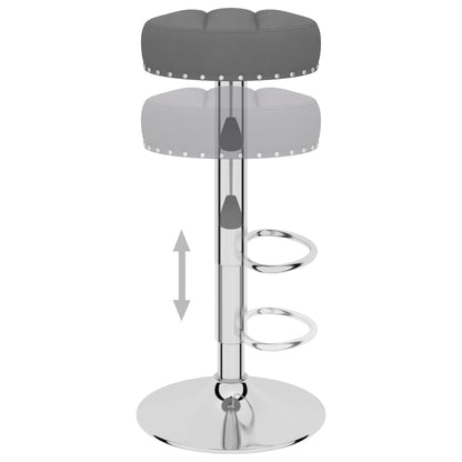 Bar Stool Set of 2 Dark grey