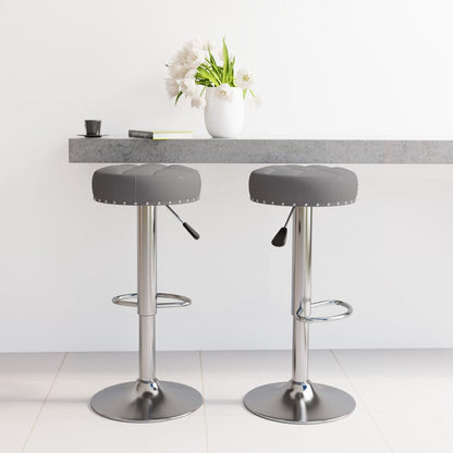 Bar Stool Set of 2 Dark grey