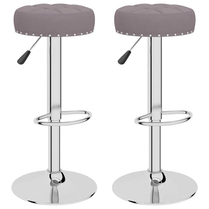 Bar Stool Set of 2 Taupe