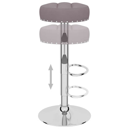 Bar Stool Set of 2 Taupe