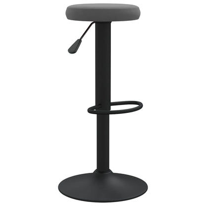Bar Stool Set of 2 Dark Gray
