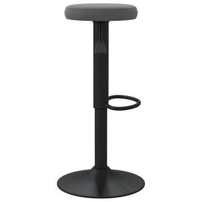 Bar Stool Set of 2 Dark Gray
