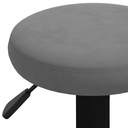 Bar Stool Set of 2 Dark Gray