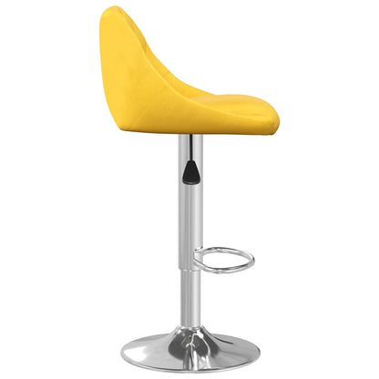 Bar Stool Set of 2 Mustard yellow