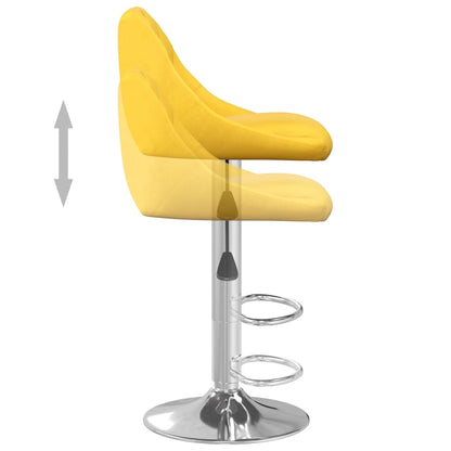 Bar Stool Set of 2 Mustard yellow