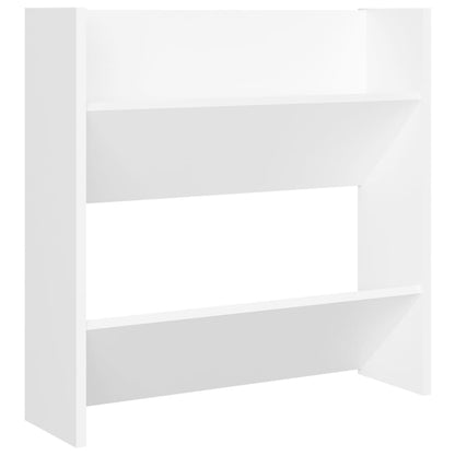 Wall Shoe Cabinets 2 pcs White 23.6"x7.1"x23.6" Engineered Wood