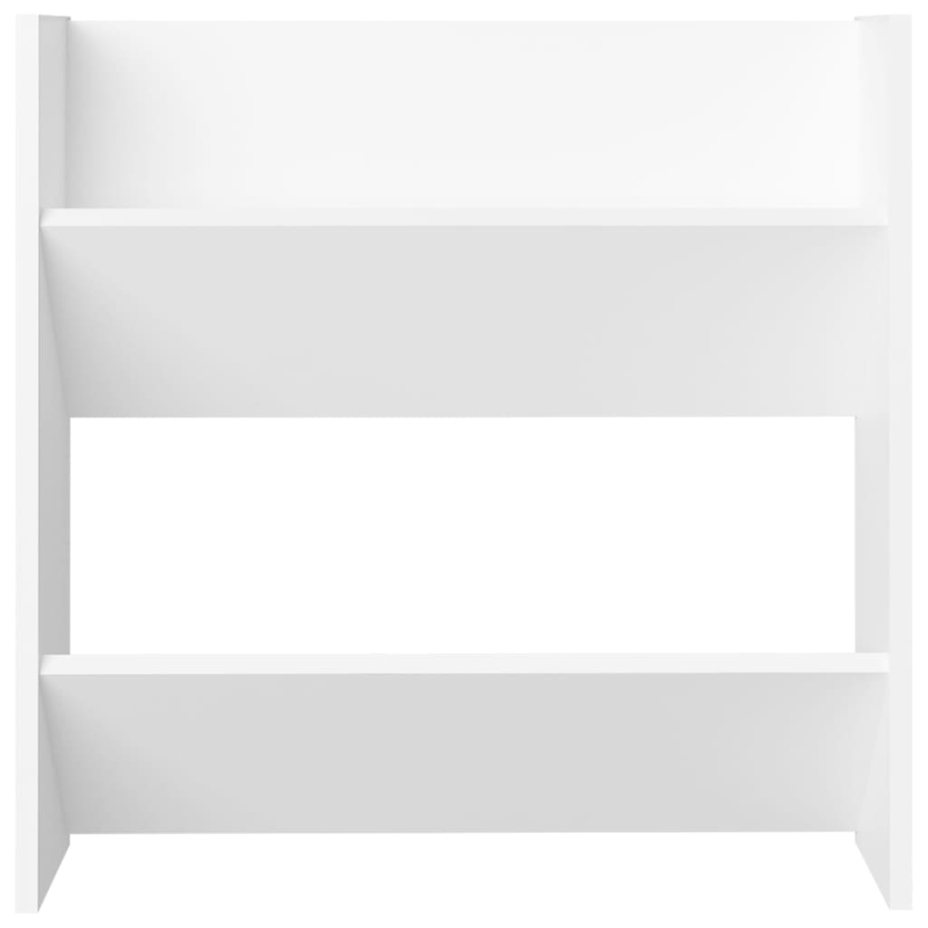 Wall Shoe Cabinets 2 pcs White 23.6"x7.1"x23.6" Engineered Wood