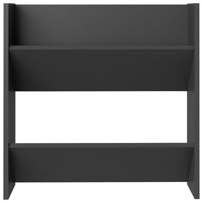 Wall Shoe Cabinet Set of 4 Gray Engineered wood