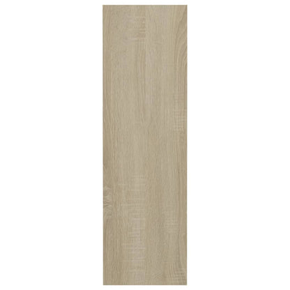 Wall Shoe Cabinet Set of 2 White and sonoma oak Engineered wood