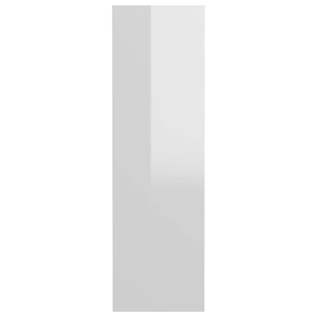 Wall Shoe Cabinets 2 pcs High Gloss White 31.5"x7.1"x23.6" Engineered Wood