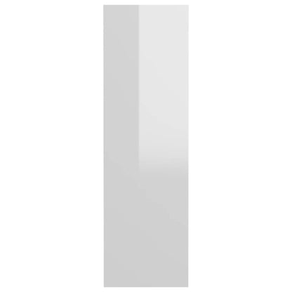 Wall Shoe Cabinets 2 pcs High Gloss White 31.5"x7.1"x23.6" Engineered Wood