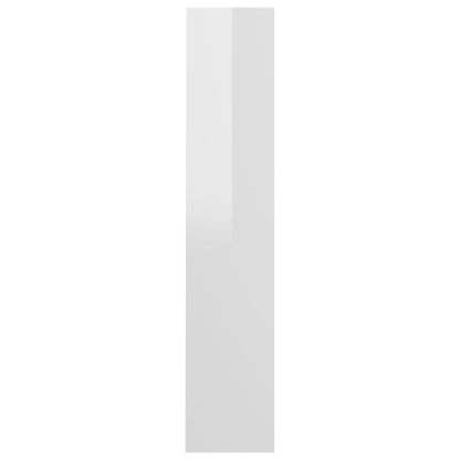 Wall Shoe Cabinets 2 pcs High Gloss White 23.6"x7.1"x35.4" Engineered Wood