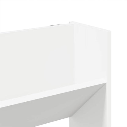 Wall Shoe Cabinet White 31.5x7.1x35.4" Engineered Wood